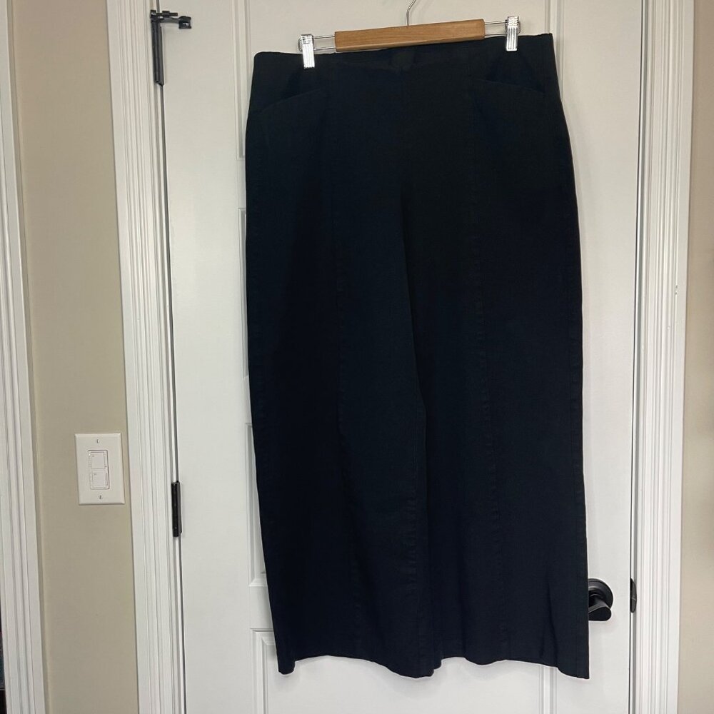 Old Navy Womens Black High-Rise Pixie Wide-Leg Pants Size XL‎ Comfort Waistband - Picture 3 of 9
